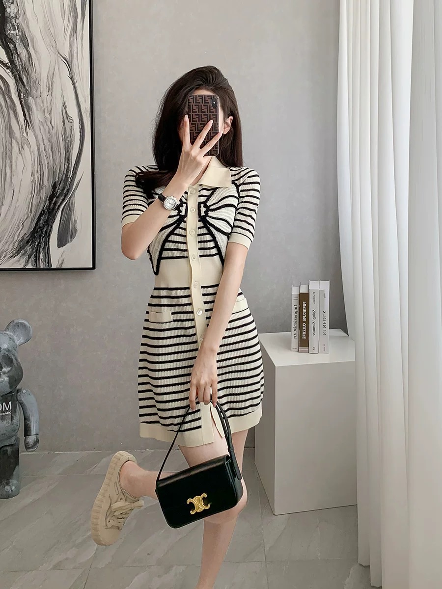 Cozy autumn knitted dress KD319 images